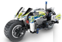 Set de construcție XTech Pull Back Police Motorbike 193 pcs (5806) imaginea #3 — magazin online Desire.md