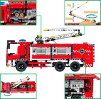 Set de construcție XTech Fire Truck With Water Spraying 1288 pcs (6805)