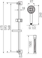 Set pentru duș Ferro Tutti N340 imaginea #2 — magazin online Desire.md