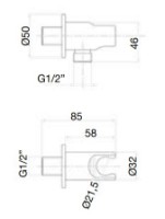 Suport de duș Fiore 30CR8722 imaginea #2 — magazin online Desire.md