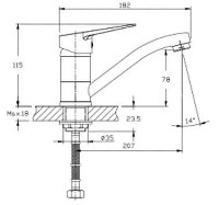 Baterie lavoar Gehler Fusion 7125121C-B  imaginea #2 — magazin online Desire.md