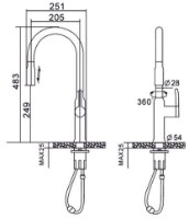 Смеситель для кухни Gehler Runde 7416196C  фото №2 — интернет-магазин Desire.md