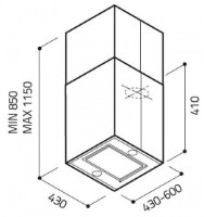 Вытяжка Elica Kuadra Island IX/A/43 фото №4 — интернет-магазин Desire.md
