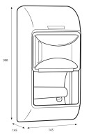 Диспенсер для бумаги Katrin 2-Roll White (92384) фото №2 — интернет-магазин Desire.md