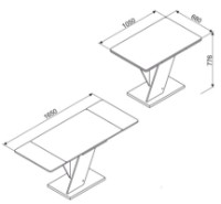 Masă pentru bucătărie Ambianta Saxonia Bardolino imaginea #2 — magazin online Desire.md