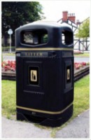 Coș de gunoi Glasdon Glasdon Jubilee 110L (JBLBK) imaginea #3 — magazin online Desire.md