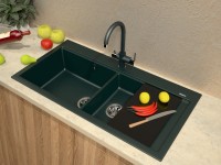 Кухонная мойка Florentina Rossana Gri (20.335.E1000.305) фото №4 — интернет-магазин Desire.md