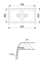 Chiuvetă de bucătărie Plados One AM8620IT NS N3 Argan imaginea #2 — magazin online Desire.md