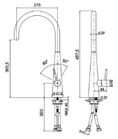 Baterie bucătărie Plados Newmix80 UG58 Milk White imaginea #2 — magazin online Desire.md