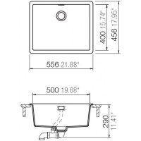 Кухонная мойка Schock Greenwich N-100L Bronze фото №2 — интернет-магазин Desire.md