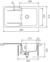 Кухонная мойка Schock Wembley D-100 Millenial Cliff фото №2 — интернет-магазин Desire.md