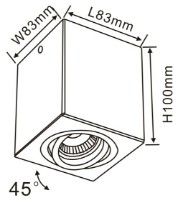 Spot Flitz Leuchten Cuadro FL803-1C  imaginea #2 — magazin online Desire.md