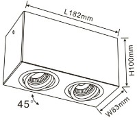 Спот Flitz Leuchten Cuadro (FL803-2C) фото №2 — интернет-магазин Desire.md