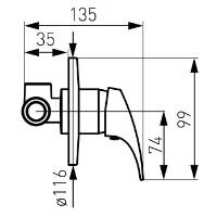 Baterie de duș Ferro Combo BCM7PA  imaginea #2 — magazin online Desire.md