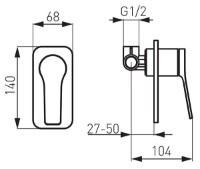 Baterie de duș Ferro Stratos BSC7PABL imaginea #2 — magazin online Desire.md