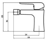 Baterie pentru bideu Ferro Tina 38011.5 imaginea #2 — magazin online Desire.md