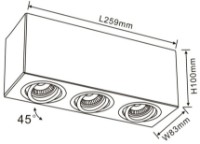Спот Flitz Leuchten Cuadro (FL803-3C) фото №2 — интернет-магазин Desire.md
