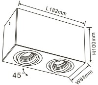 Спот Flitz Leuchten Cuadro (FL804-2C) фото №2 — интернет-магазин Desire.md