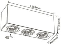 Спот Flitz Leuchten Cuadro (FL804-3C) фото №2 — интернет-магазин Desire.md