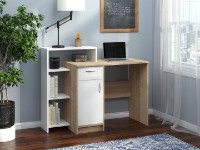 Masa de birou Пехотин Credo Stegar Sonoma/Alb imaginea #2 — magazin online Desire.md