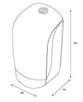 Диспенсер для бумаги Katrin Centerfeed S White (90106) фото №3 — интернет-магазин Desire.md
