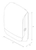 Диспенсер для бумаги Katrin Hand Towel M White (77410) фото №4 — интернет-магазин Desire.md