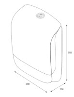 Диспенсер для бумаги Katrin Hand Towel Mini White (88942) фото №2 — интернет-магазин Desire.md