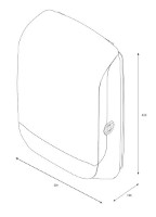 Диспенсер для бумаги Katrin Hand Towel M Black (77434) фото №4 — интернет-магазин Desire.md