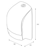 Диспенсер для бумаги Katrin System Black (104605) фото №4 — интернет-магазин Desire.md