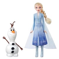 Păpușa Hasbro Frozen 2 Talk and Glow Olaf and Elsa (E5508)