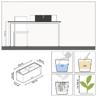 Цветочный горшок Lechuza Balconera Stone 50 Graphite Black фото №3 — интернет-магазин Desire.md