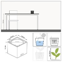 Ghiveci Lechuza Canto Stone 14 Graphite Black imaginea #4 — magazin online Desire.md