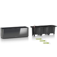 Цветочный горшок Lechuza Cube Glossy Triple White фото №2 — интернет-магазин Desire.md