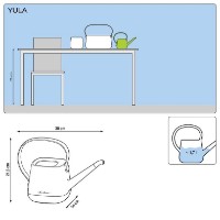 Лейка Lechuza Yula Watering Can 1.7L White/Gray фото №2 — интернет-магазин Desire.md