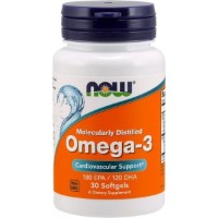 Жирные кислоты NOW Omega-3 1000mg 30cap