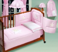 Lenjerie de pat pentru copii Italbaby Petite Etoile (100.0066-1) Pink