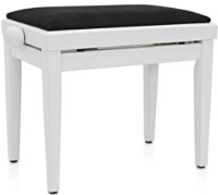 Стул для фортепиано Flame KB 15WHB Polished White