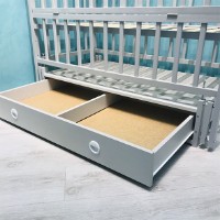 Кроватка Кузя Ангелина Серый фото №3 — интернет-магазин Desire.md