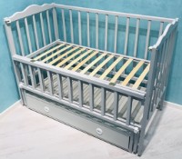 Кроватка Кузя Ангелина Серый фото №4 — интернет-магазин Desire.md