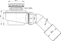 Сифон для душевого поддона Alcaplast A471CR-50 71" 50 (9777) фото №2 — интернет-магазин Desire.md