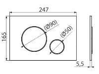 Кнопка смыва AlcaPlast M670