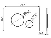 Кнопка смыва AlcaPlast M770 фото №2 — интернет-магазин Desire.md