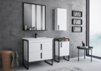 Шкаф с умывальником Orka Modena 100 White (04413) фото №4 — интернет-магазин Desire.md