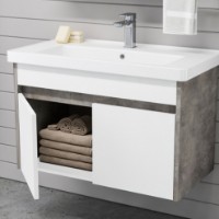 Шкаф с умывальником Orka Aydos 85 Silver (06623) фото №3 — интернет-магазин Desire.md