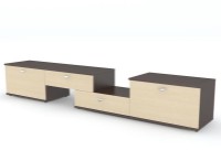 Тумба под ТВ Fabrik Home Domino Орех Каменный