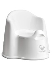 Детский горшок BabyBjorn Potty Chair White (055221A) фото №1 — интернет-магазин Desire.md