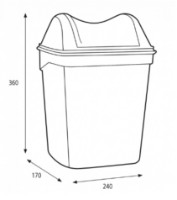 Coș de gunoi Katrin 8L (92223) imaginea #2 — magazin online Desire.md