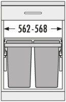 Урна Hailo AS Euro Cargo S 600 30/30 (3610621) фото №4 — интернет-магазин Desire.md