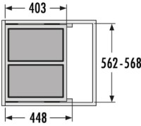 Урна Hailo AS Euro Cargo S 600 30/30 (3610621) фото №5 — интернет-магазин Desire.md