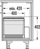 Coș de gunoi Hailo AS Triple XL 450 18/18 (3631491) imaginea #4 — magazin online Desire.md